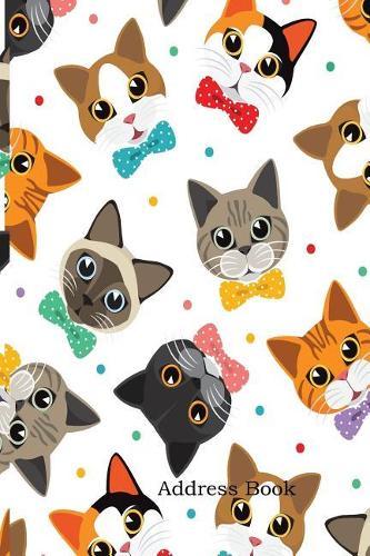 Address Book: Include Alphabetical Index with Cats and Friend Cover