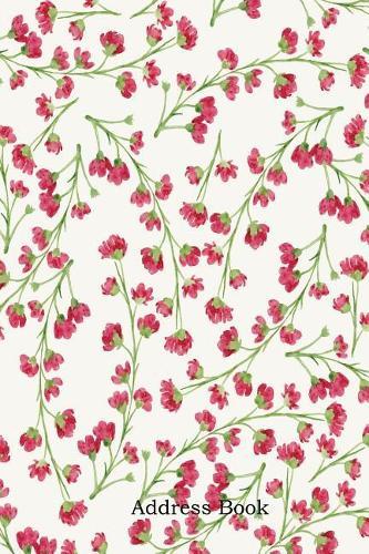 Address Book: Include Alphabetical Index with Donna Seamless Patern Watercolor Cover