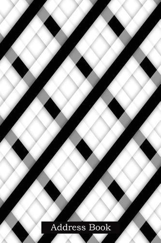 Address Book: Alphabetical Index with Black and White Stripes Style Cover