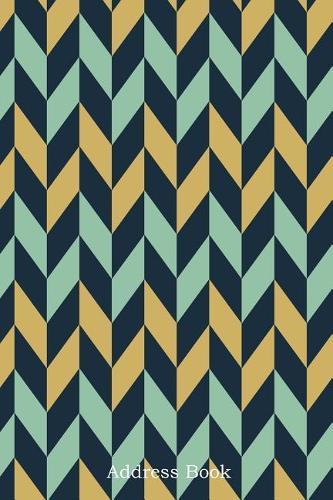Address Book: Alphabetical Index with Chevron Pattern Cover