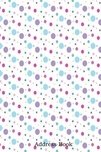 Address Book: Alphabetical Index with Colorful Dot Pattern Cover