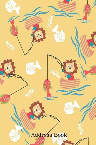 Address Book: Alphabetical Index with Lion Fishing Seamless Cover