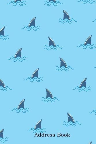 Address Book: Alphabetical Index with Shark Whale Dolphin Fin Seamless Cover