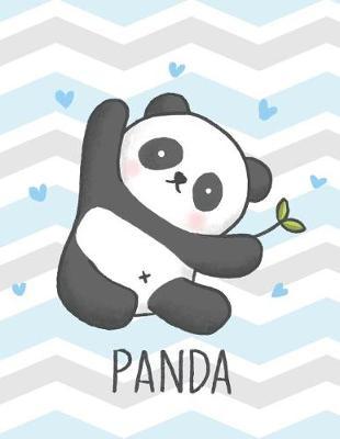 Panda: Hello Panda Cover and Lined Pages, Extra Large (8.5 X 11) Inches, 110 Pages, White Paper