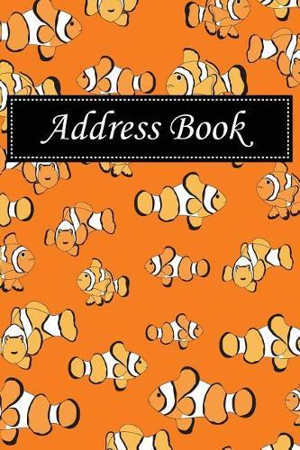 Address Book: Alphabetical Index with Clownfish Seamless Pattern Cover