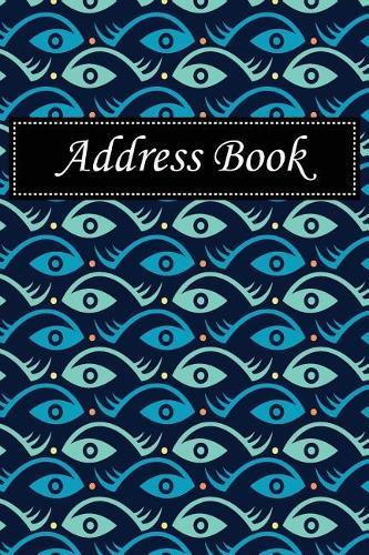 Address Book: Alphabetical Index with Creative Fish and Eye Cover