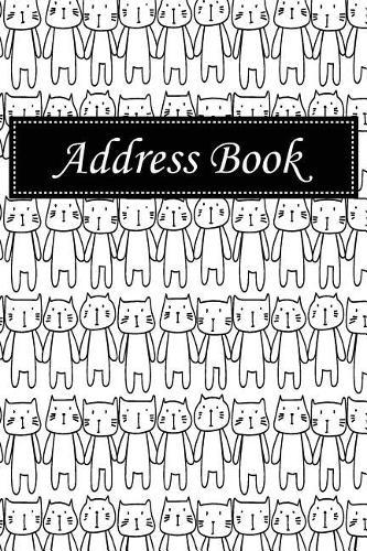 Address Book: Alphabetical Index with Hand Drawn Cats Cover