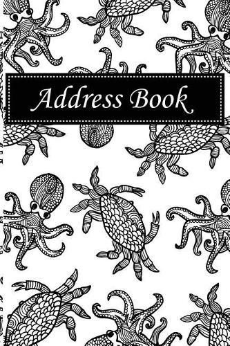 Address Book: Alphabetical Index with Hand Drawn Underwater Cover