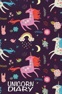 Unicorn Diary: Beautiful Unicorn Diary for Girls Blank Lined Journal Small Notebook Diary for Teen Girls Blank Journal Travel Notebook 6x9, 100 Pages