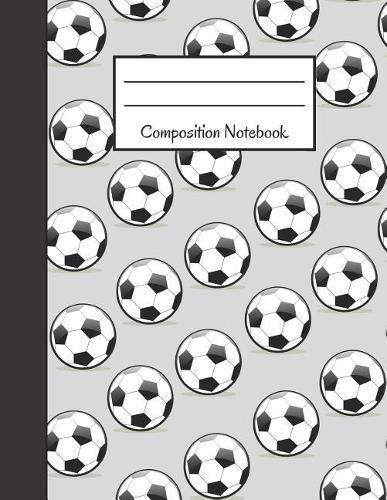 Composition Notebook: Large 120 Pages College Ruled Notebook Football Design 8.5 X 11