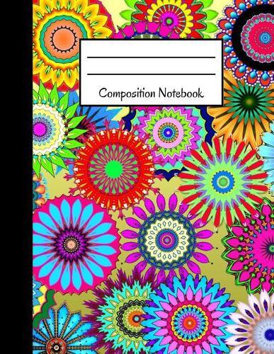 Composition Notebook: 120 Page, Multicolor Geometric Modern Design, Large School Notebook