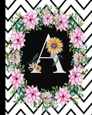 A: Monogrammed Journal Notebooks Gift for Mom, Teacher, Girls and Pink Floral Cover