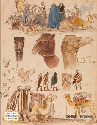 Sketchbook (Edward Lear Sketches Cover): 8.5 X 11 Inches - 200 Blank Pages