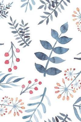 Notebook: Vintage Watercolor Floral Leaf Journal Diary 120 Pages 6 X 9