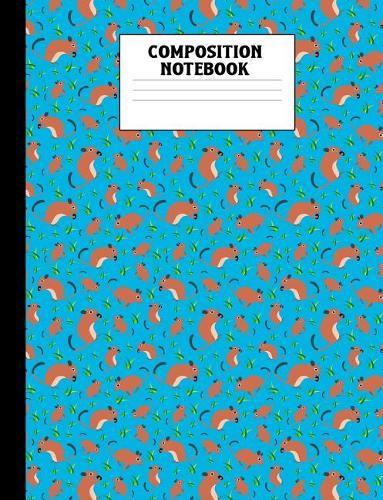 Composition Notebook: Degu Blue College Ruled Book
