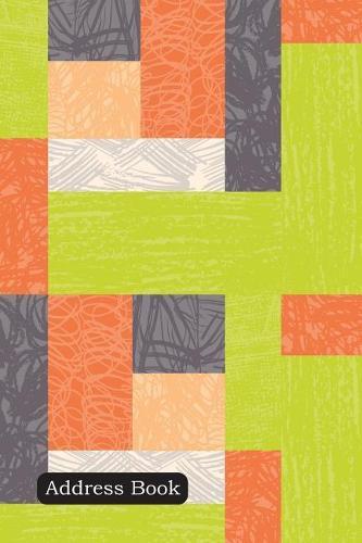 Address Book: Include Alphabetical Index with Geometric Seamless Background Cover