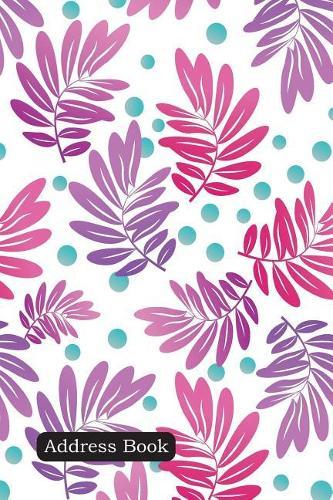 Address Book: Include Alphabetical Index with Impression Leaves Pattern Cover