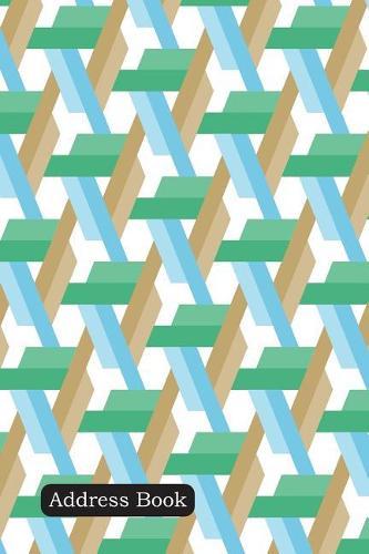 Address Book: Include Alphabetical Index with Islamic Geometric Seamless Cover