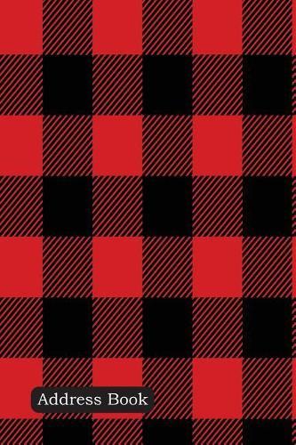 Address Book: Include Alphabetical Index with Lumberjack Plaid Seamless Pattern Cover