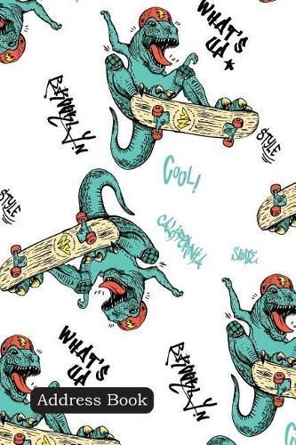 Address Book: Include Alphabetical Index with Monster Hand Drawn Pattern Cover