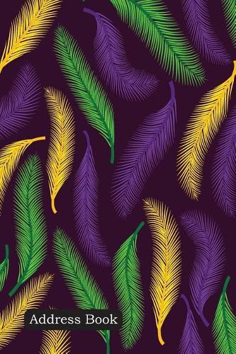 Address Book: Include Alphabetical Index with Nature Seamless Pattern of Palms Cover