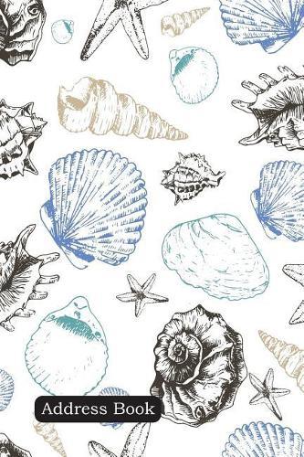 Address Book: Include Alphabetical Index with Pattern of Colored Seashells Cover