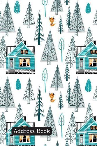 Address Book: Include Alphabetical Index with Winter Landscape Seamless Cover