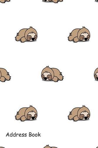 Address Book: Include Alphabetical Index with Cute Sloth Sleeping Cover