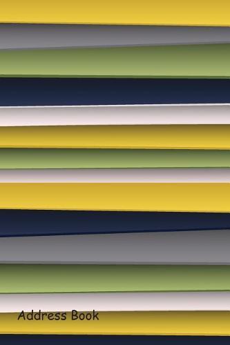 Address Book: Include Alphabetical Index with Vintage Background Retro Colorful Cover