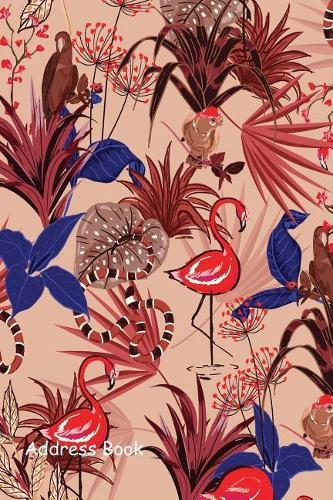 Address Book: Include Alphabetical Index with Vintage Summer Tropical Flowers Cover