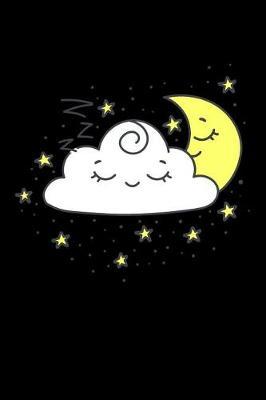 Kawaii Cloud, Moon and Stars: Nighttime Cute Pajama Sleeping Notebook - Lined 120 Pages 6x9 Journal