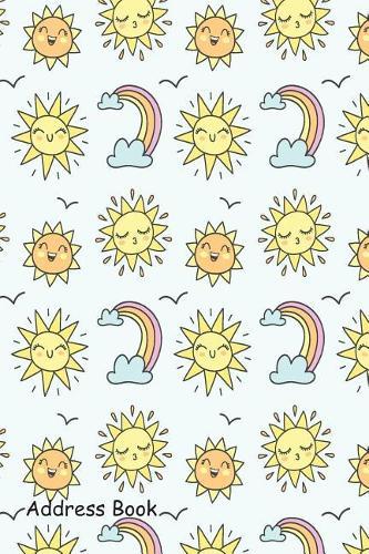 Address Book: Include Alphabetical Index with Cute Weather Pattern Cover