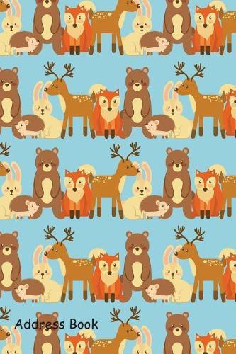 Address Book: Include Alphabetical Index with Forest Animals Wildlife Natural Cover