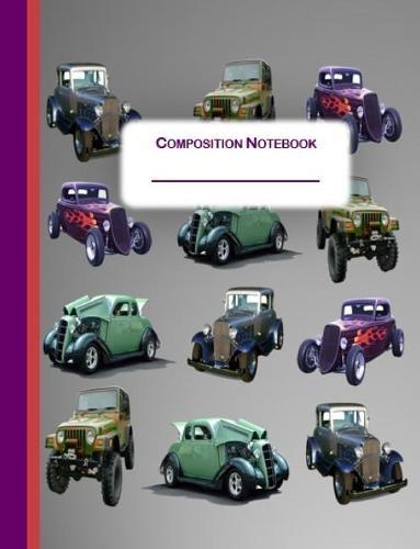 Composition Notebook: Cars Design Cover Wide Ruled 100 Pages Students Teachers Parents Schools