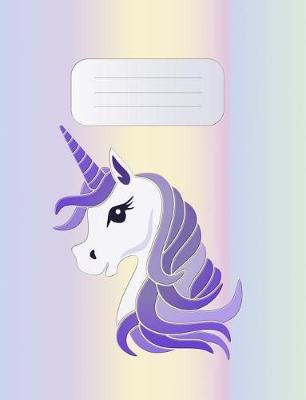 Composition Notebook: Pastels and Purple Unicorn College Ruled Lined Pages Book