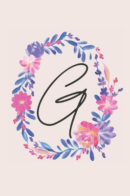 G: Personalized Notebook Journal for florists, wedding planner, bride's maid gift, wedding decorators with floral cover college lined