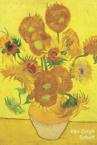 Van Gogh Schrift: Zonnebloemen Trendy & Hip Notitieboek Ideaal Voor School, Studie, Recepten of Wachtwoorden