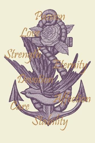 Passion Love Strength Eternity Devotion Affection Care Stability: 6 x 9 Dot Grid Notebook