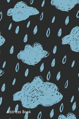 Address Book: For Contacts, Addresses, Phone Numbers, Email, Note, Alphabetical Index with Cloudy Sky