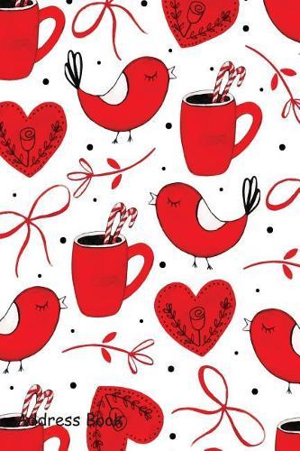 Address Book: For Contacts, Addresses, Phone Numbers, Email, Note, Alphabetical Index with Watercolor Valentine Pattern Background