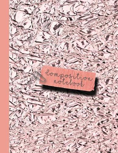 Composition Notebook: Large Sparkle Glitter School or Academic Notebook for Girls and Women - Pink Crinkle Sparkle