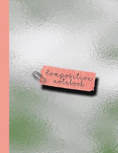 Composition Notebook: Large Sparkle Glitter School or Academic Notebook for Girls and Women - Green Reflective Sheen