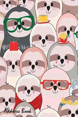 Address Book: For Contacts, Addresses, Phone, Email, Note, Emergency Contacts, Alphabetical Index with Cute Sloth Cartoon
