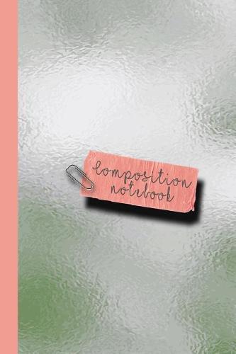 Composition Notebook: Small Sparkle Glitter School or Academic College Ruled Composition Notebook for Girls and Women - Green Reflective Sheen