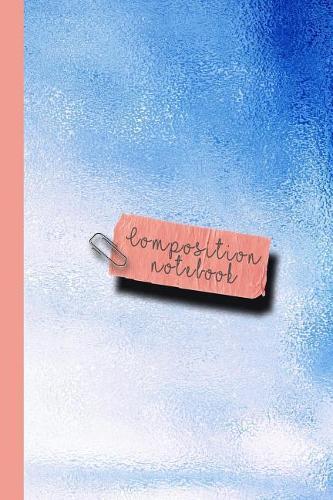 Composition Notebook: Small Sparkle Glitter School or Academic College Ruled Composition Notebook for Girls and Women - Electric Blue Reflective Sheen