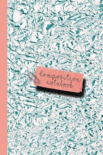 Composition Notebook: Small Sparkle Glitter School or Academic College Ruled Composition Notebook for Girls and Women - Blue Crinkle Sparkle