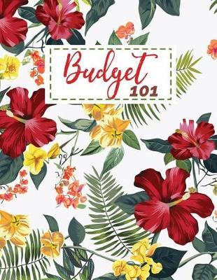Budget 101: Monthly Budget Tracking with Guide with List of Income, Monthly - Weekly Expenses and Bill Payment Tracker Red Valentine Floral Design