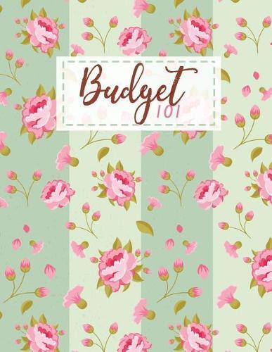 Budget 101: Home Finance and Bill Organizer with List of Income, Monthly - Weekly Expenses Simple Vintage Floral Design