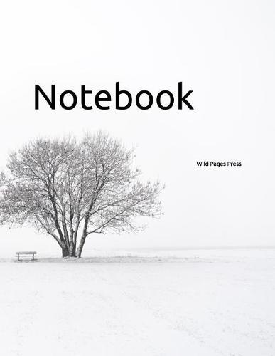 Notebook: winter tree snow landscape cold wintry climate alone isolated anxiety depression mood swings