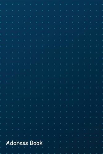 Address Book: For Contacts, Addresses, Phone, Email, Note, Emergency Contacts, Alphabetical Index with Abstract Blue Gradient